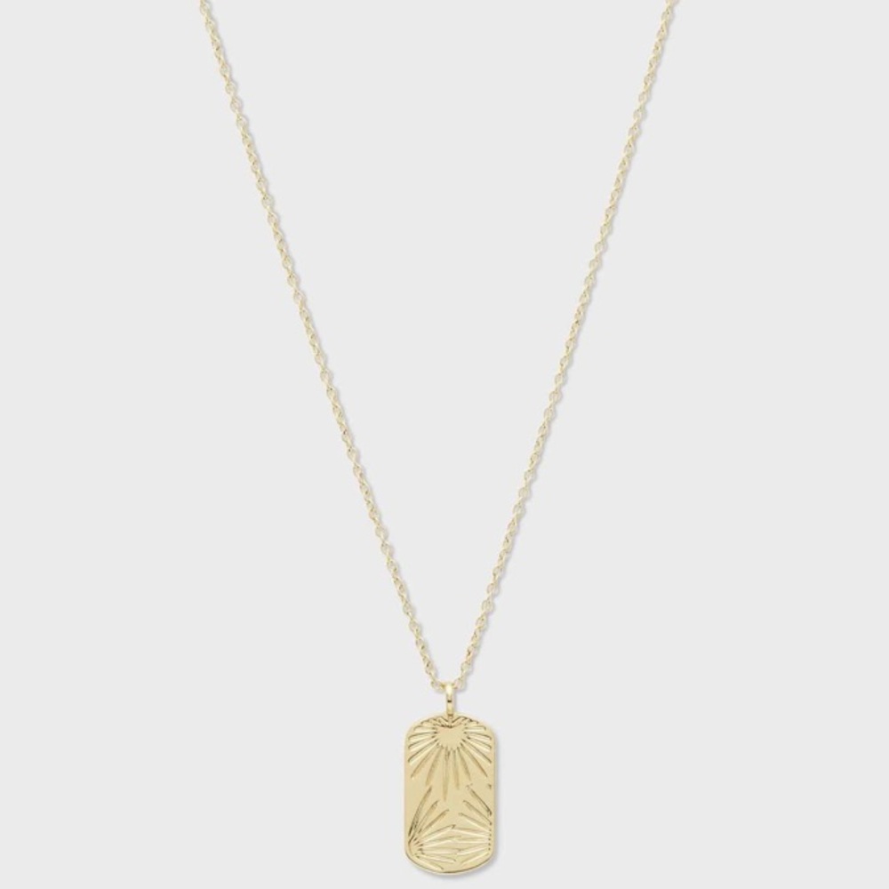 NWT Gorjana Azul Dog Tag Necklace